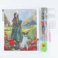 Алмазная мозаика с полным заполнением на холсте &laquo;Изумрудная фантазия&raquo;, 30 х 40 см