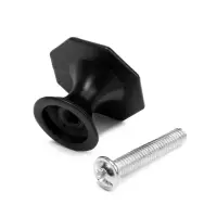 Ручка-кнопка ТУНДРА LIGHT РК034BL, цвет черный