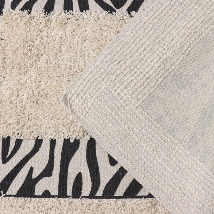 Коврик для дома Доляна &laquo;Зебра&raquo;, 50&times;80 см, цвет молочный