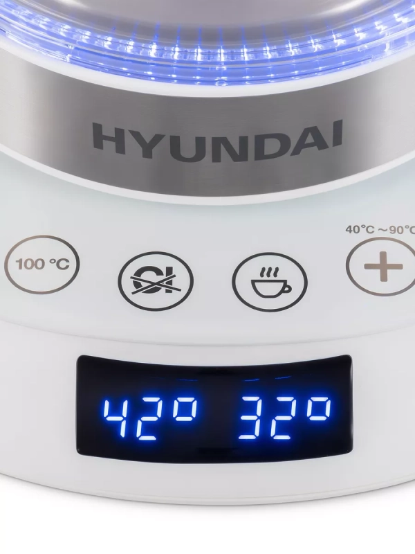 Чайник HYK-G5507 1.7л. 2200Вт белый