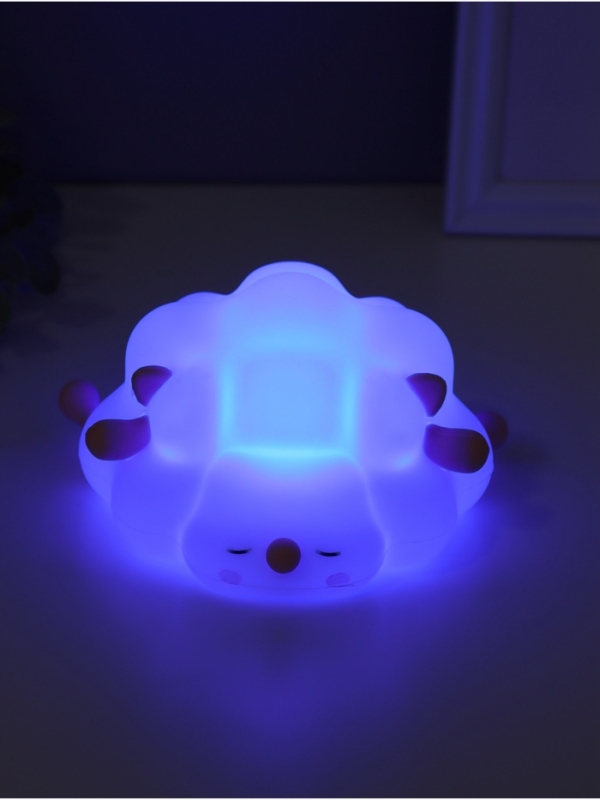 Ночник антистресс "Барашек" 2Вт LED RGB USB 13,8х16,5х8см
