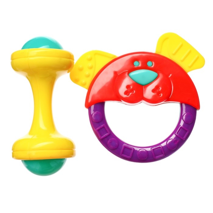 Набор погремушек &laquo;Маленькие радости&raquo;, 2 шт, цвет МИКС