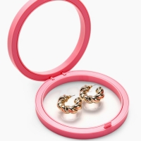 Подставка для украшений &laquo;Круг&raquo;, 11,5*11,5*4,5 см, цвет розовый