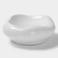 Блюдо Hanna Kn&ouml;vell, d=15 см, фарфор, белое