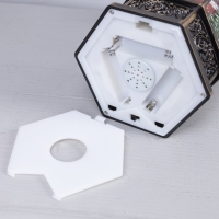 Светодиодная фигура &laquo;Фонарь с Дедом Морозом&raquo; 13 &times; 28.5 &times; 12 см, пластик, батарейки ААх3 (не в комплекте), USB, свечение тёплое белое