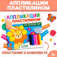 Книга аппликации пластилином &laquo;Окружающий мир&raquo;, 12 стр.