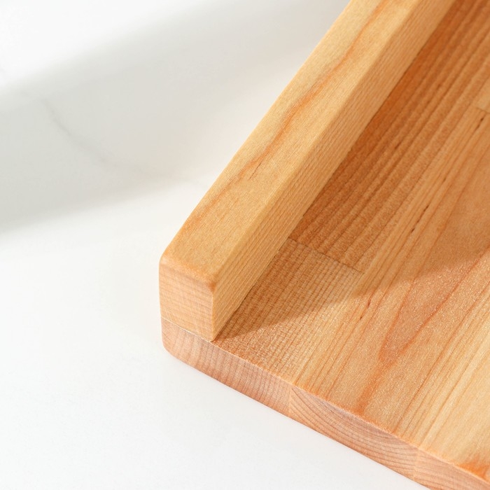 Доска разделочная с упором Adelica &laquo;Мастер шеф&raquo;, 30&times;20&times;1,8 см, пропитано минеральным маслом, берёза