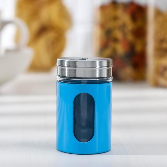 Солонка стеклянная &laquo;Универсал&raquo;, 100 мл, цвет МИКС