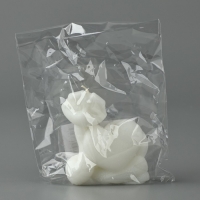 Новый год 2025! Свеча интерьерная &laquo;Новогодняя коллекция: Змейка милашка&raquo;, белая, 69 х 61 х 36