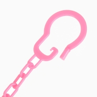 Набор: Соска - пустышка с держателем &laquo;Слоник&raquo;, анатомическая +6 мес, цвет розовый