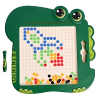 Магнитный планшет для рисования &laquo;Динозаврик&raquo;, мозаика, 10 карточек