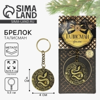 Брелок новогодний, для ключей &laquo;Богатства и процветания&raquo;, диам. 4 см