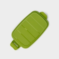 Маслёнка &laquo;Летиция&raquo;, пластиковая, 16,3&times;10,1&times;6,5 см, цвет оливковый