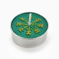 Новогодняя свеча чайная &laquo;Новый год: Праздничная&raquo;, d = 4 см, МИКС