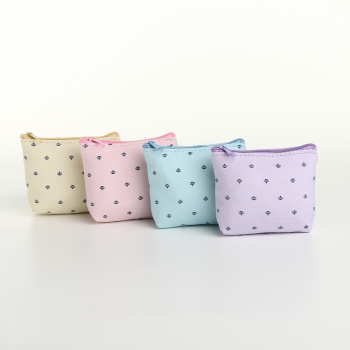 Кошелёк женский на молнии, цвет МИКС