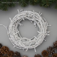 Гирлянда &laquo;Нить&raquo; 20 м, IP20, белая нить, 200 LED, свечение мульти, 8 режимов, 220 В