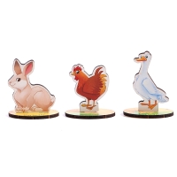 Фигурки животных деревянные &laquo;Ферма. Домашние животные&raquo;