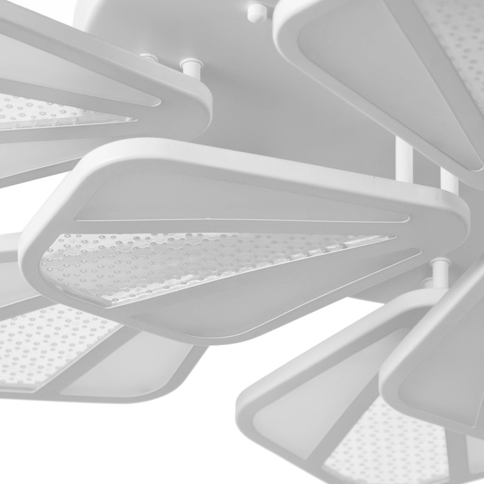 Люстра с ПДУ "Валенсия" 12xLED 288Вт 3000-6000К диммер, белый 90х90х12 см BayerLux