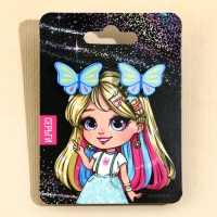 Серьги &laquo;Бабочка&raquo; гвоздики, 6х9 см