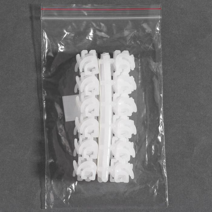 Крючок для штор, 120 шт, цвет белый