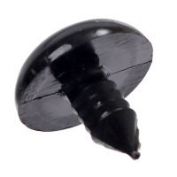 Глаза винтовые с заглушками, набор 20 шт., размер 1 шт. &mdash; 1,8 см, цвет чёрный