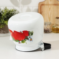 Чайник эмалированный, 3,5 л, рисунок МИКС