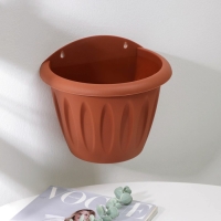 Кашпо настенное &laquo;Фелиция&raquo;, 3,4 л, цвет терракотовый