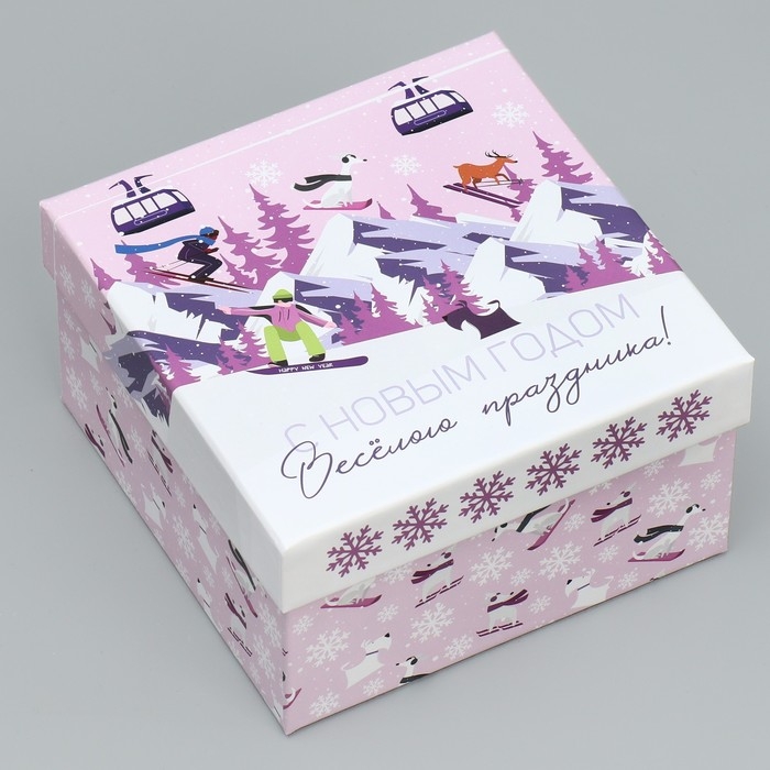 Набор подарочных коробк 6 в 1 &laquo;С Новым годом&raquo;, 10 х 10 х 6 &ndash; 20 х 20 х 11 см, Новый год