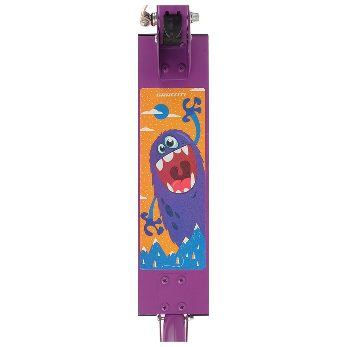 Самокат-снегокат 2 в 1 GRAFFITI &laquo;Монстрики&raquo;