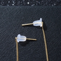 Новый год! Символ года 2025! Серьги висячие &laquo;Цепочки&raquo; змейки, цвет золото, 11 см