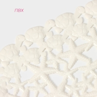 Коврик противоскользящий в ванну на присосках Доляна &laquo;Прибрежье&raquo;, 38&times;68 см, цвет белый