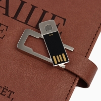 Родословная книга со встроенной флешкой 16 Gb &laquo;Наше фамильное дерево&raquo;, 17,5 х 23 см.