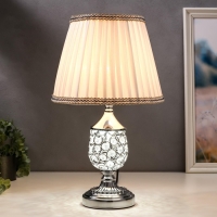 Лампа настольная 16433/1SL Е27 40Вт серебро 25х25х41 см RISALUX