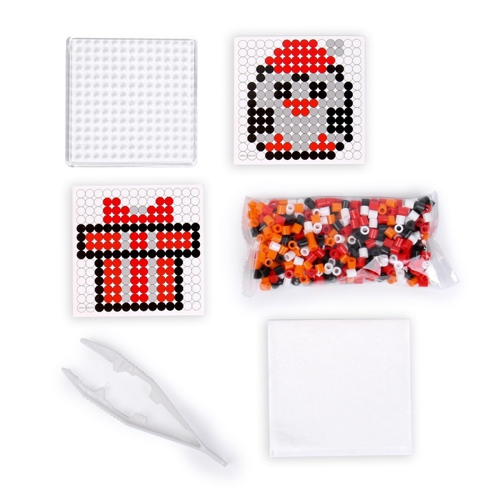 Термомозаика на новый год &laquo;Пингвинчик&raquo; с пинцетом, новогодний набор для творчества