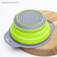 Дуршлаг складной Доляна &laquo;Компакт&raquo;, 24&times;19,5&times;8 см, цвет МИКС