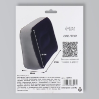 Подушка надувная, 37 &times; 28 &times; 15 см, цвет синий/серый