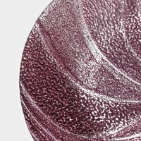 Тарелка стеклянная &laquo;Драхна&raquo;, d=28,5 см, цвет бордовый