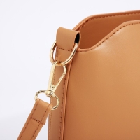 Сумка кросс-боди на молнии, цвет бежевый