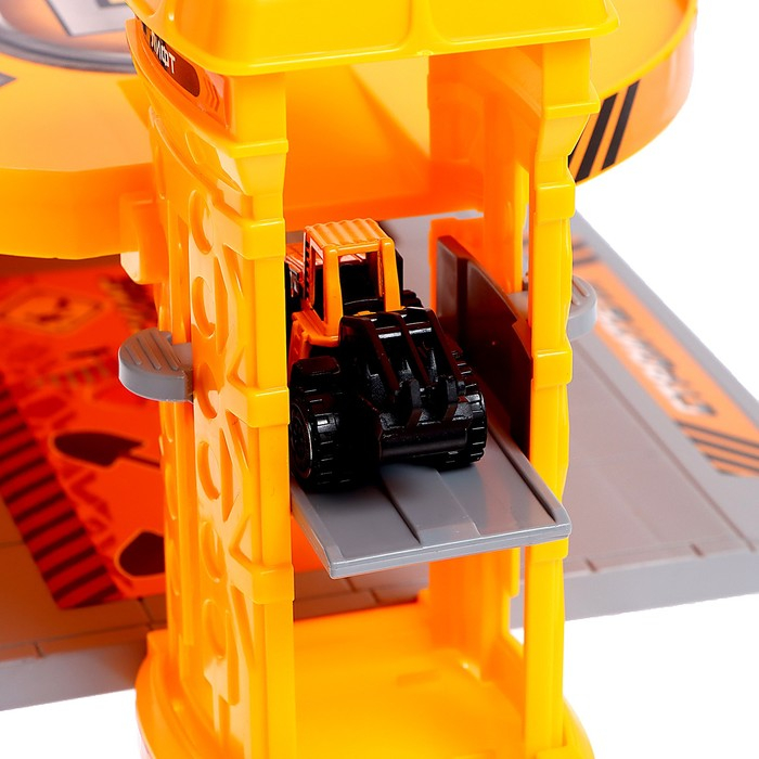 Парковка &laquo;Стройплощадка&raquo;, с 3 металлическими машинами