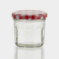 Банка стеклянная для хранения сыпучих продуктов &laquo;Домашний очаг&raquo;, 150 мл, 7,5&times;6,7 см, с металлической крышкой, цвет МИКС