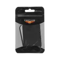 Пластина для магнитных держателей Cartage, 4.5&times;6.5 см, самоклеящаяся, черная