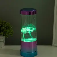 Светильник "Медузы" LED, RGB, USB, 3-5Вт, розово-голубой металлик 9х9х3 см