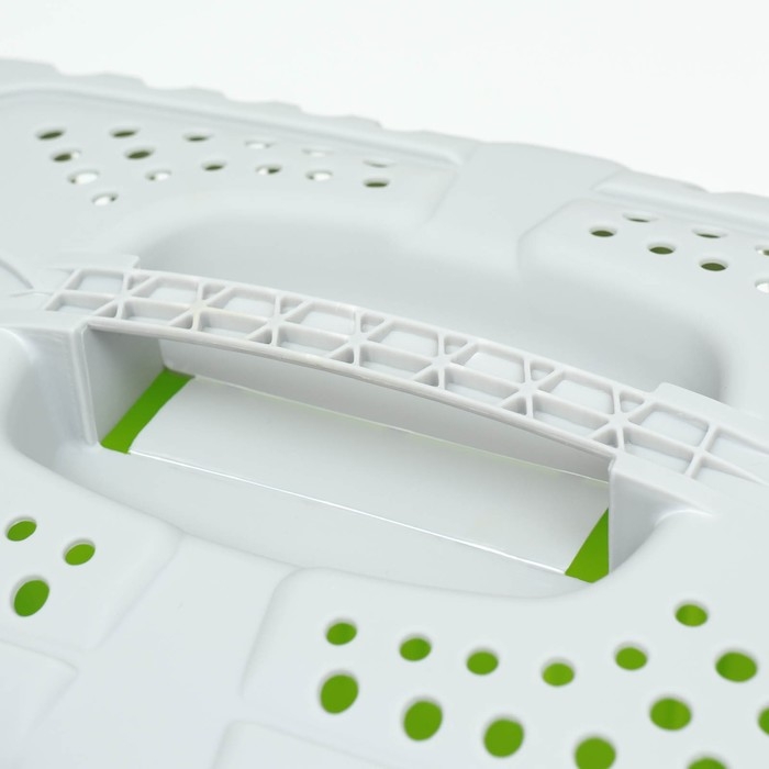 Переноска для животных пластиковая 47 х 30 х 35 см, вес до 9 кг, зелёная