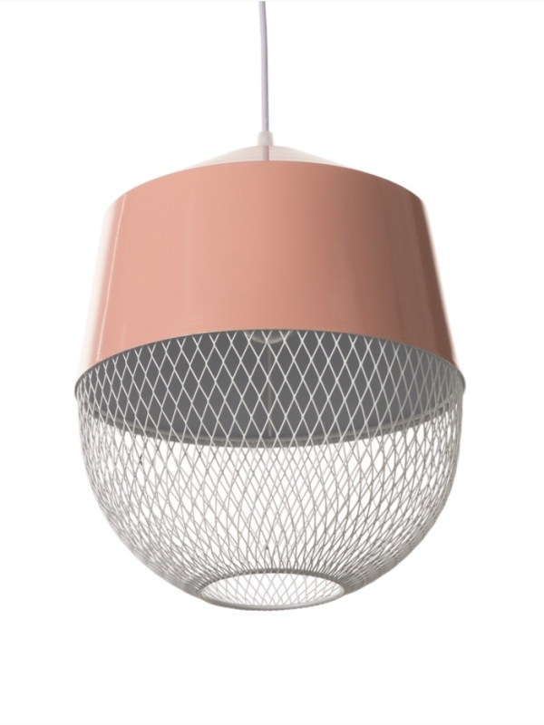 Светильник Lisa 1х40Вт Е27 светло-розовый  26х26х32см