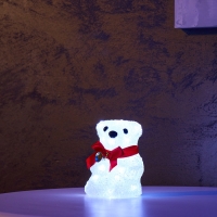 Светодиодная фигура &laquo;Медвежонок&raquo; 13 &times; 10 см, акрил, 20 LED, батарейки ААх2 (не в комплекте), свечение белое