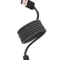 Кабель Type-C - USB, магнитный, 3 А, 60 Вт, с оплёткой, чёрный