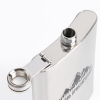 Фляжка для алкоголя "Любовь приключений", нержавеющая сталь, 240 мл, с воронкой