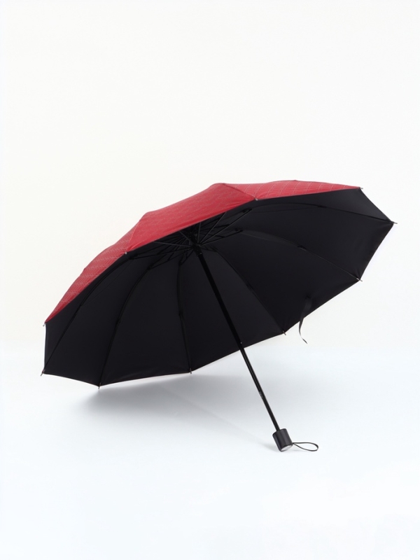 Зонт механический &laquo;Ромбы&raquo;, эпонж, 4 сложения, 10 спиц, R = 53/60 см, D = 120 см, цвет МИКС