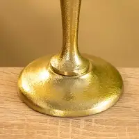 Подсвечник "Голди" алюминий 16 см, цв. золото