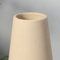 Ваза керамика настольная "Банни" h=24.5х11 d=7,5 см, белый